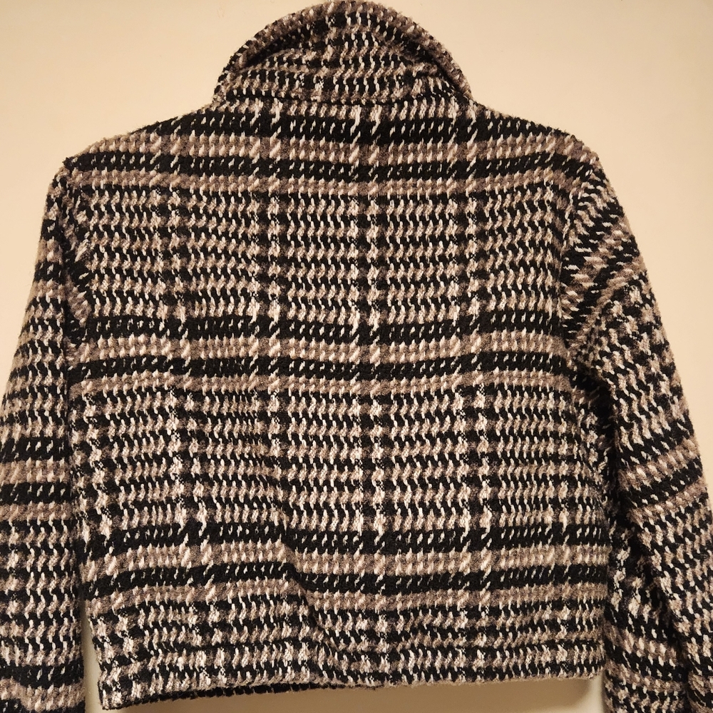 NWT Stylish Black, Tan & White Kids Jacket Girls Size M(10) - Picture 7 of 11